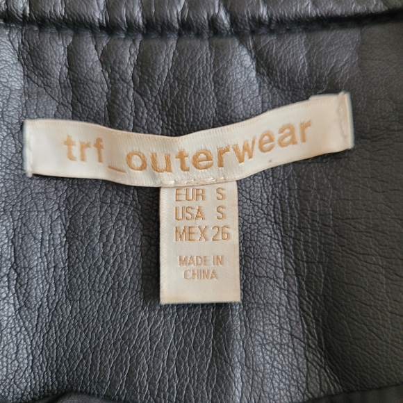 Zara TRF Outerwear Faux Leather Biker Jacket - Picture 11 of 11